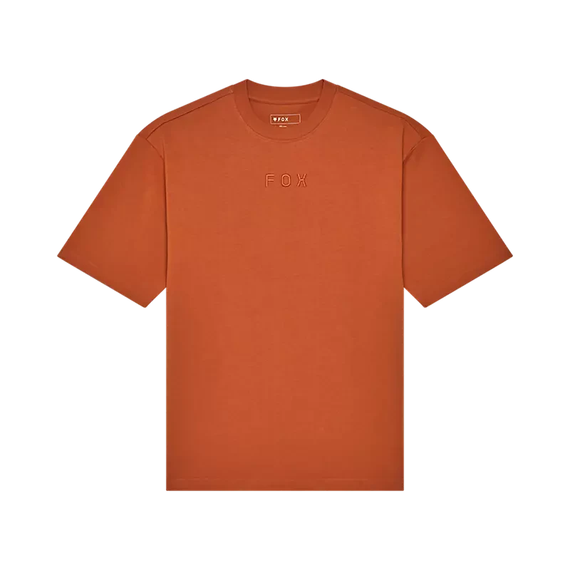 Fox Wordmark OV SS Tee Chocolate / S