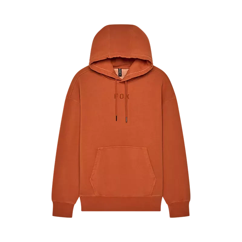 Fox Wordmark Oversized Fleece Pullover Cognac / S