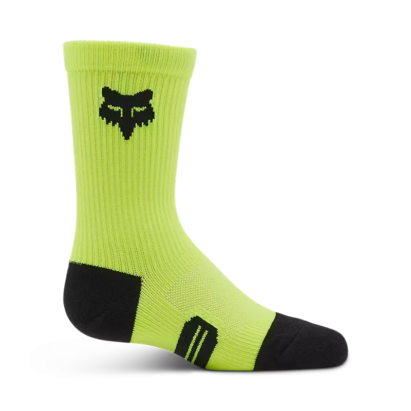 Fox Youth 6" Ranger Crew Socks Fluorescent Yellow / YS