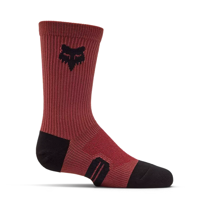 Fox Youth 6" Ranger Crew Socks Rust / YS