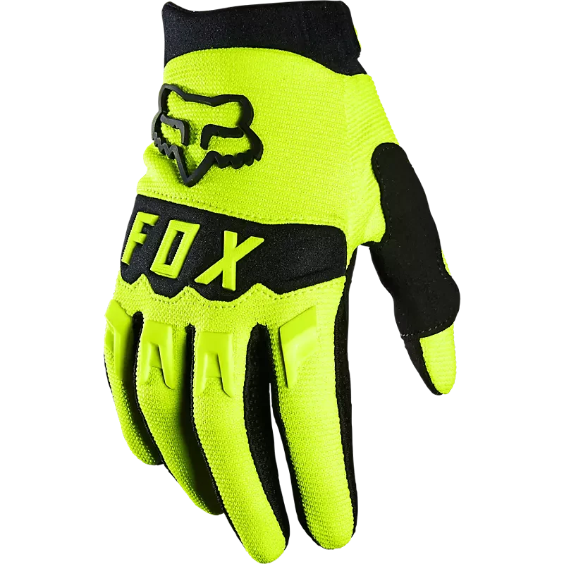 Fox Youth Dirtpaw Gloves Fluorescent Yellow / YXS