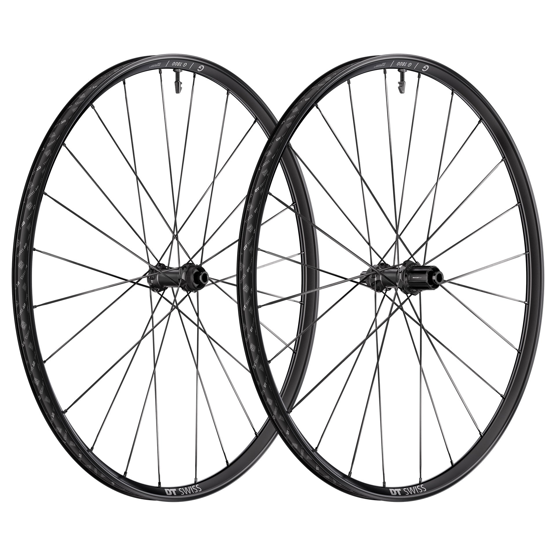 G 1800 SPLINE Disc Front Wheel Black / 100x12