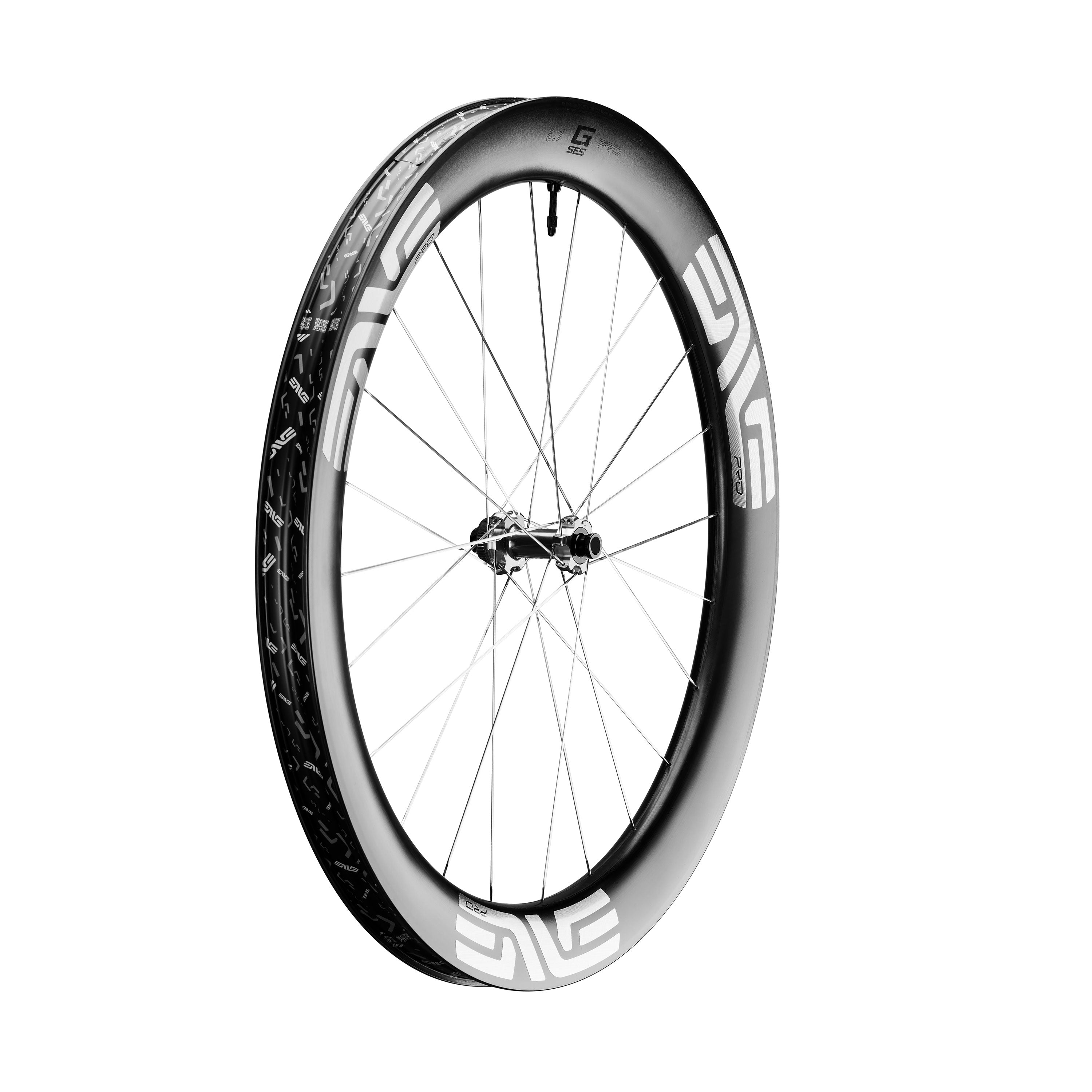 G SES 6.7 PRO Carbon Front Wheel Black / 12x100