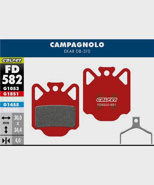 Galfer Advanced Disc Brake Pads Campagnolo - Ekar