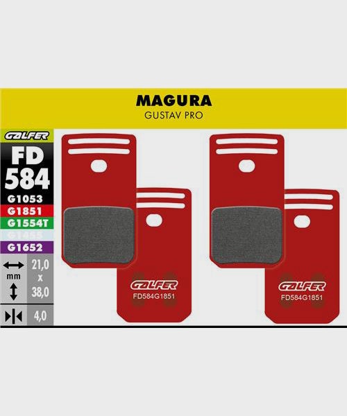 Galfer Advanced Disc Brake Pads Magura - Gustav Pro