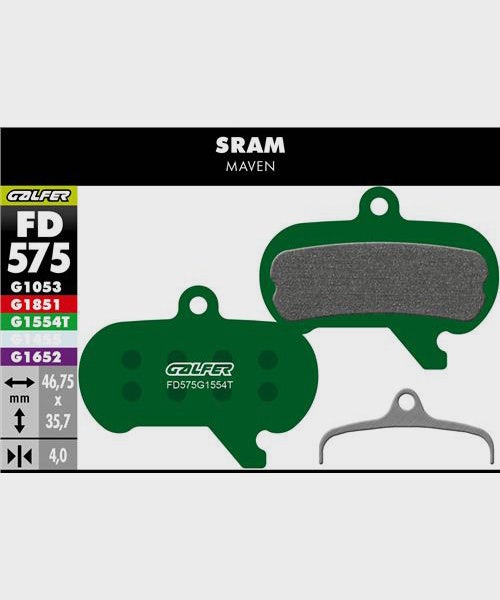 Galfer Pro Disc Brake Pads SRAM - Maven