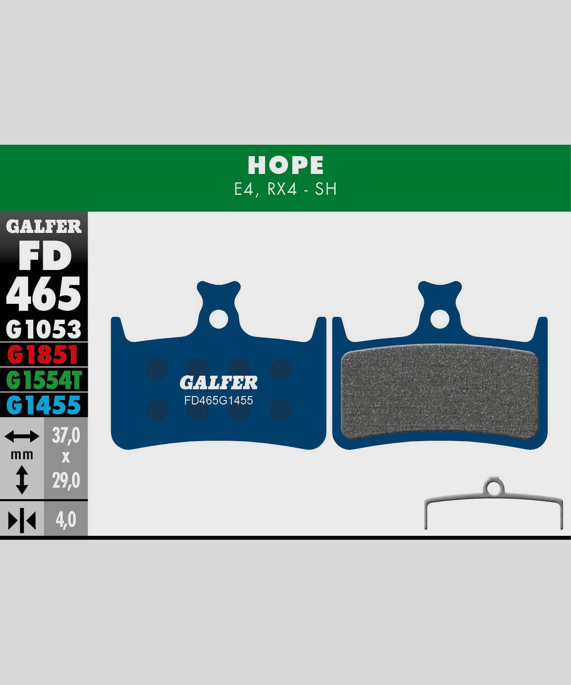 Galfer Road Disc Brake Pads Hope - RX4