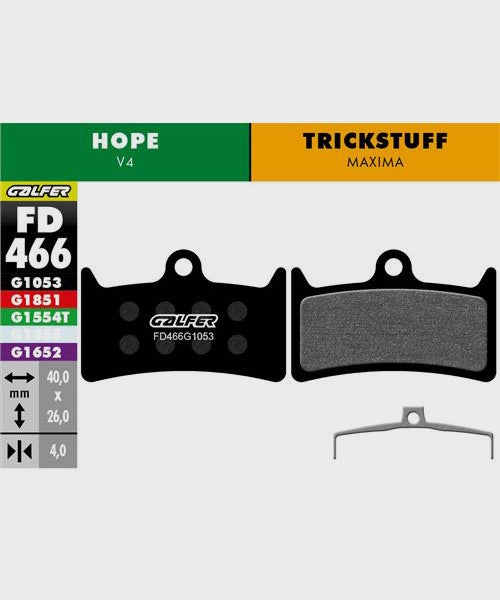 Galfer Standard Disc Brake Pads Hope - V4 | Trickstuff - Maxima
