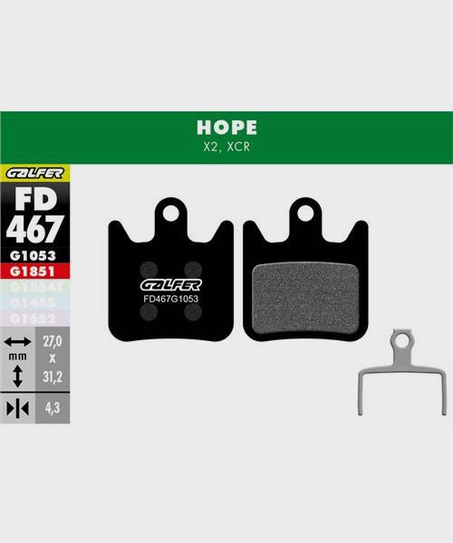 Galfer Standard Disc Brake Pads Hope - X2 / XCR