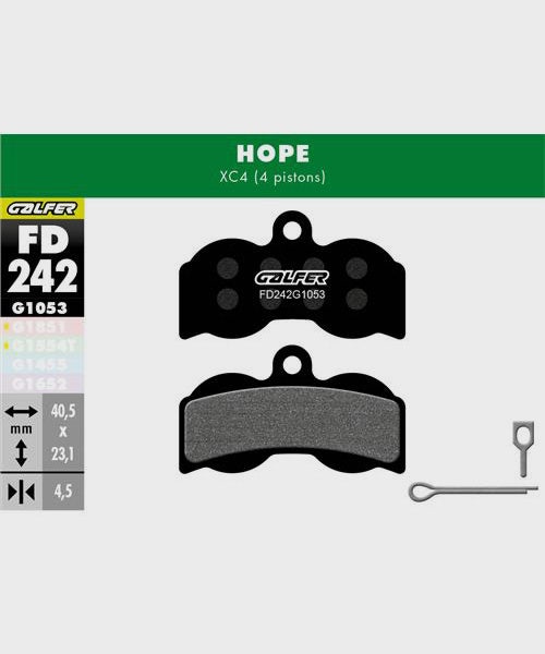 Galfer Standard Disc Brake Pads Hope - XC4