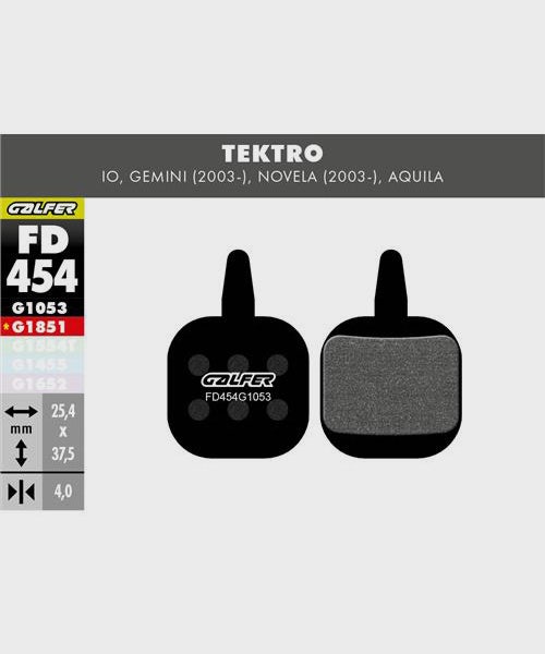 Galfer Standard Disc Brake Pads Tektro - Gemini / Novela / Aquila