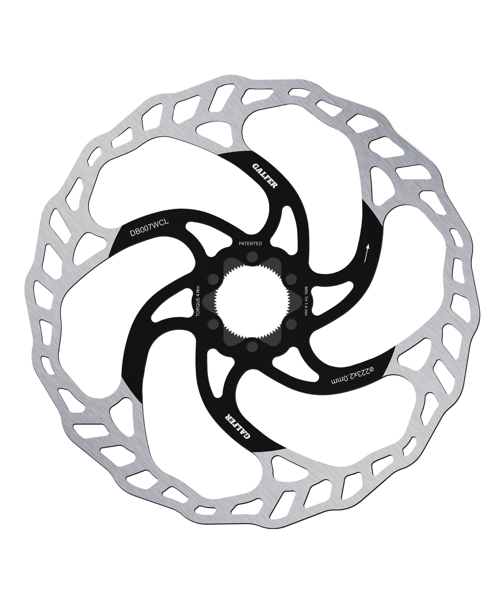 Galfer Wave MTB Disc Brake Rotor Centerlock 223 x 2.00mm