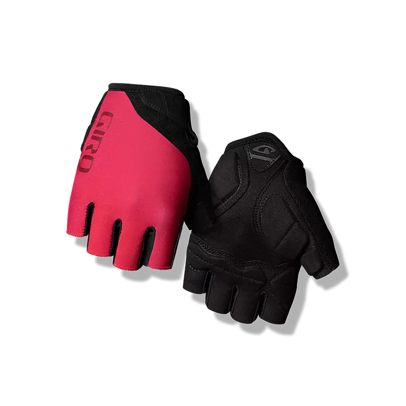 Giro Jag'ette Women's Road Cycling Mitts Dark Red / S