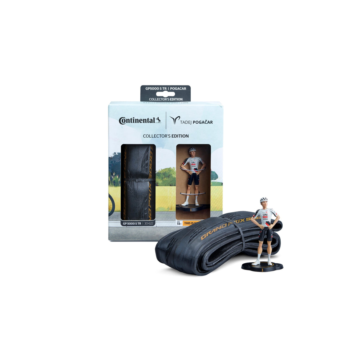Grand Prix 5000S TR Tubeless Tyre - Pogačar Collector's Edition Black / 700 x 30c