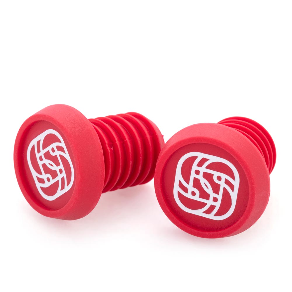Gusset BMX Push-In Plugs Red