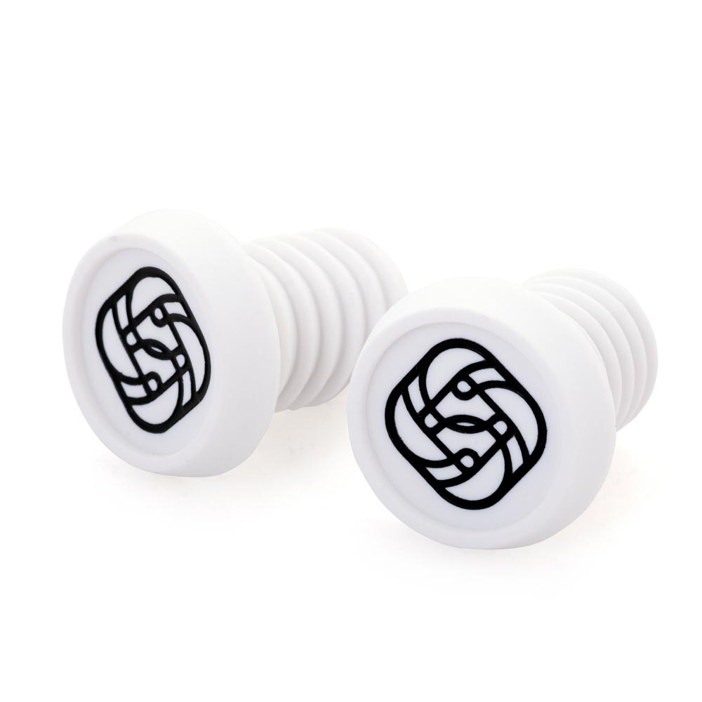 Gusset BMX Push-In Plugs White