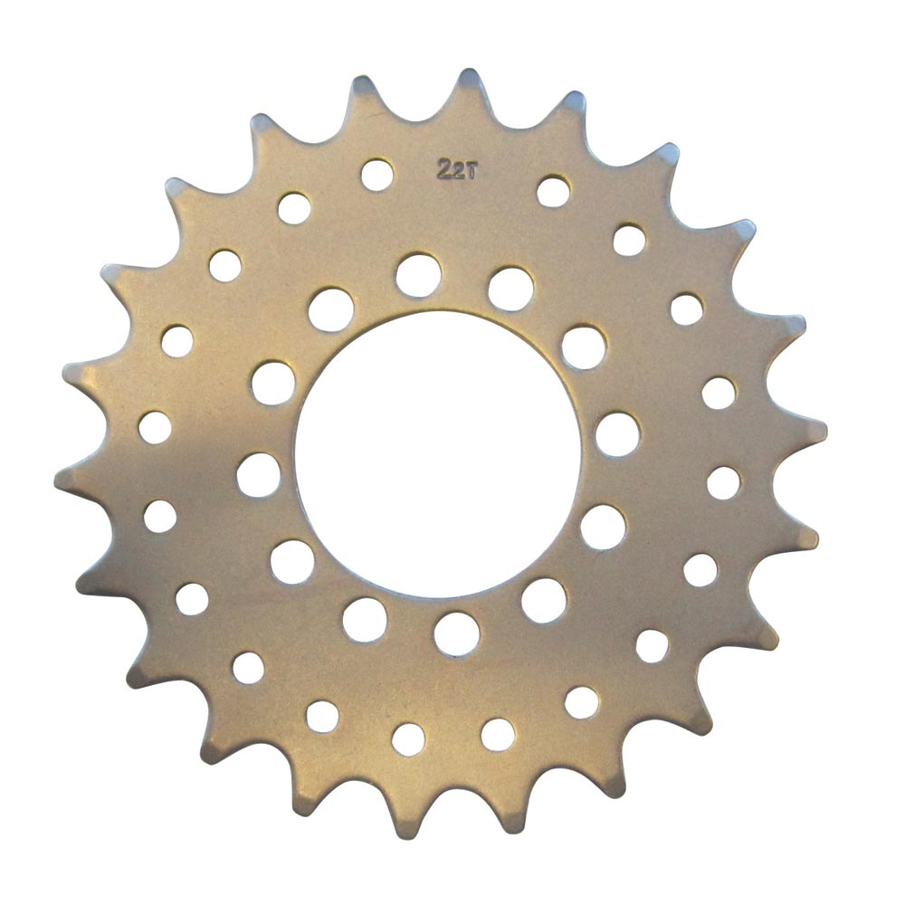 Gusset Disc Mount Fixed Sprockets Silver / 22T
