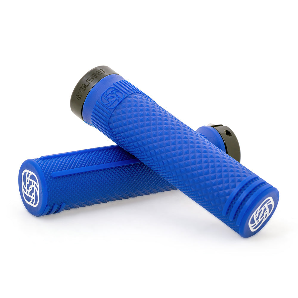 Gusset S2 Extra Soft Lock-On Grips Blue / Extra Soft