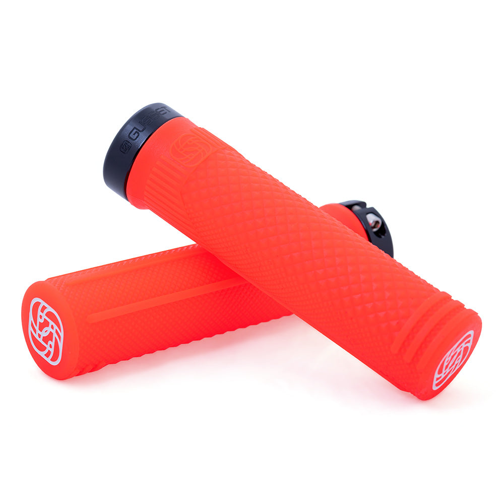 Gusset S2 Extra Soft Lock-On Grips Fluro Orange / Extra Soft