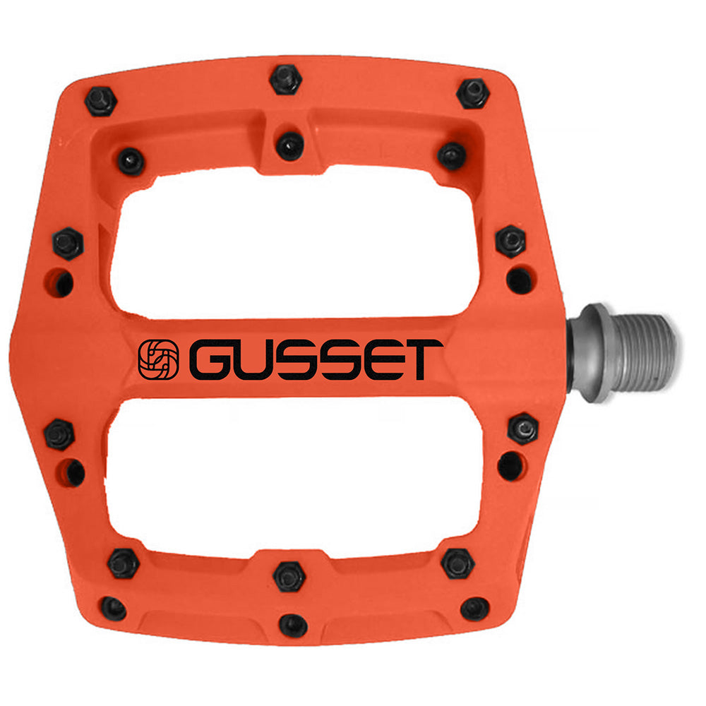 Gusset Slim Jim Nylon Pedals Orange / 9/16"