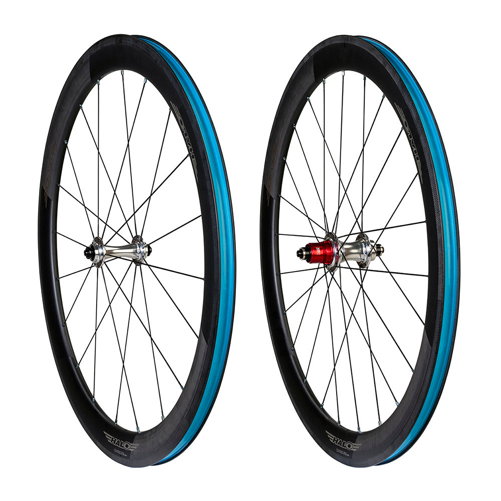 Halo Carbaura RC50 RS2 Supadrive Wheelset Silver / 700c / Pair XD-R