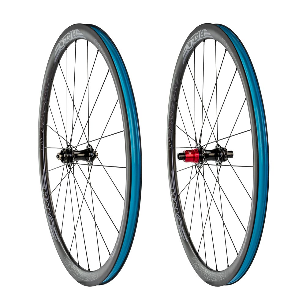 Halo Carbaura RCD 700c 30mm Wheelset Black / 700c / Pair XD-R