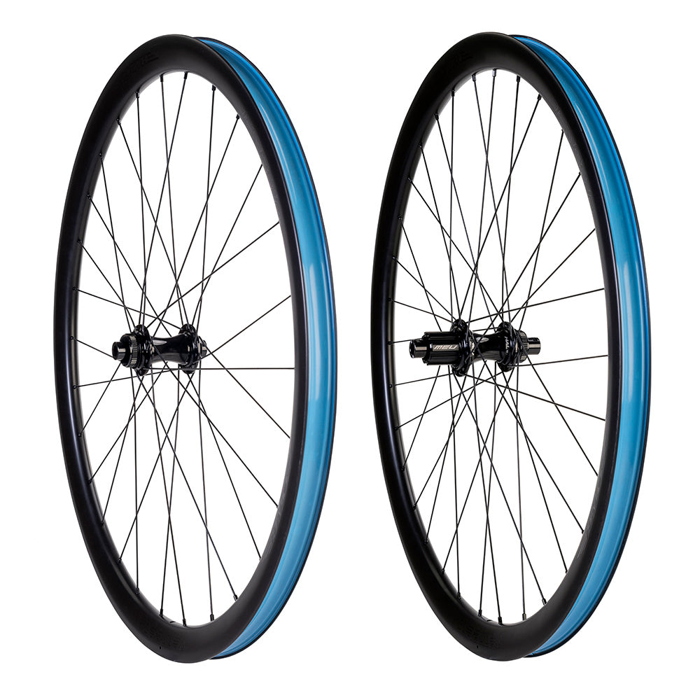 Halo Carbaura XCD 35mm Carbon Gravel Wheelset Black / 700c / Pair Campag Ekar