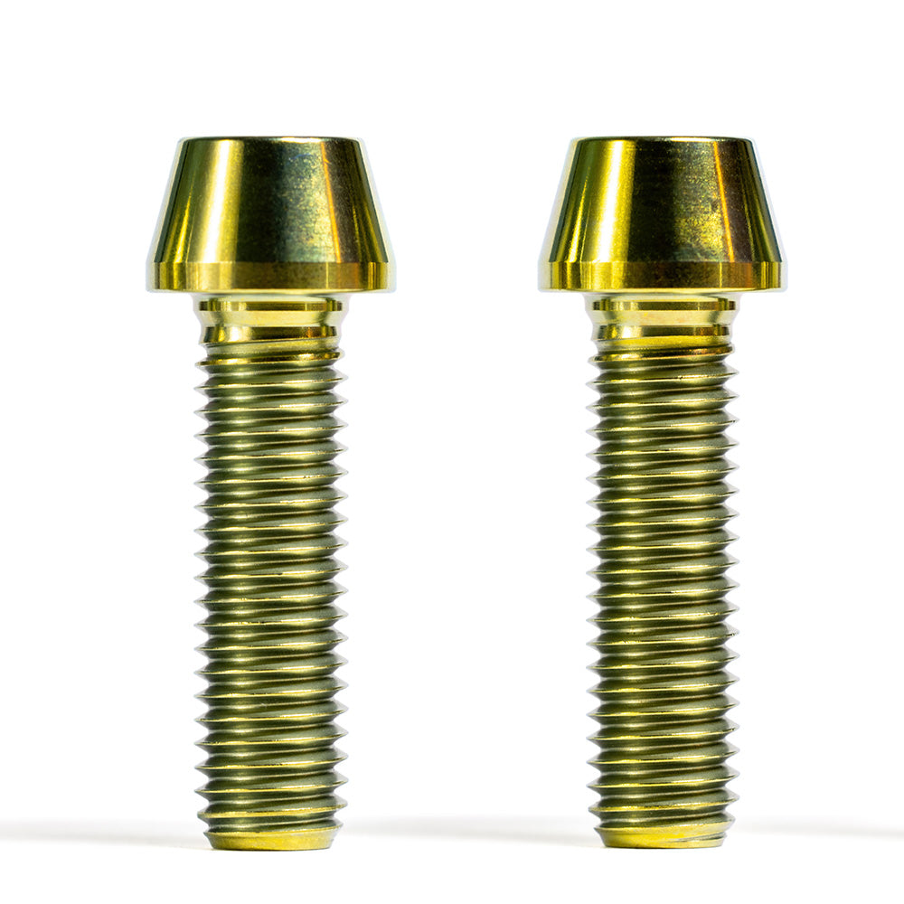 Halo DJD and MT Supadrive SS Titanium Bolts Gold / M10x1.5x35mm