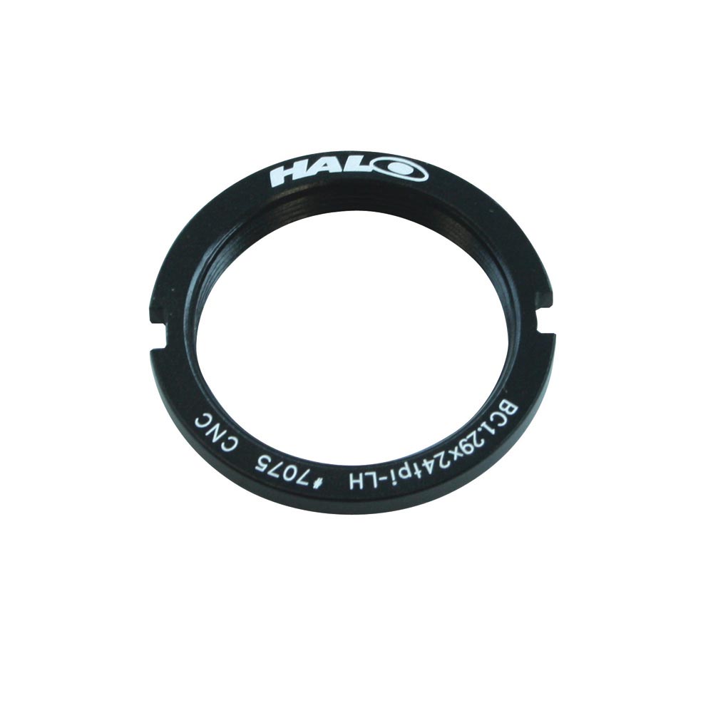 Halo Fixed Sprocket Lockring Black / 1.29x24T