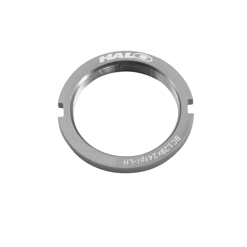 Halo Fixed Sprocket Lockring Cr-Mo Silver / 1.29x24T
