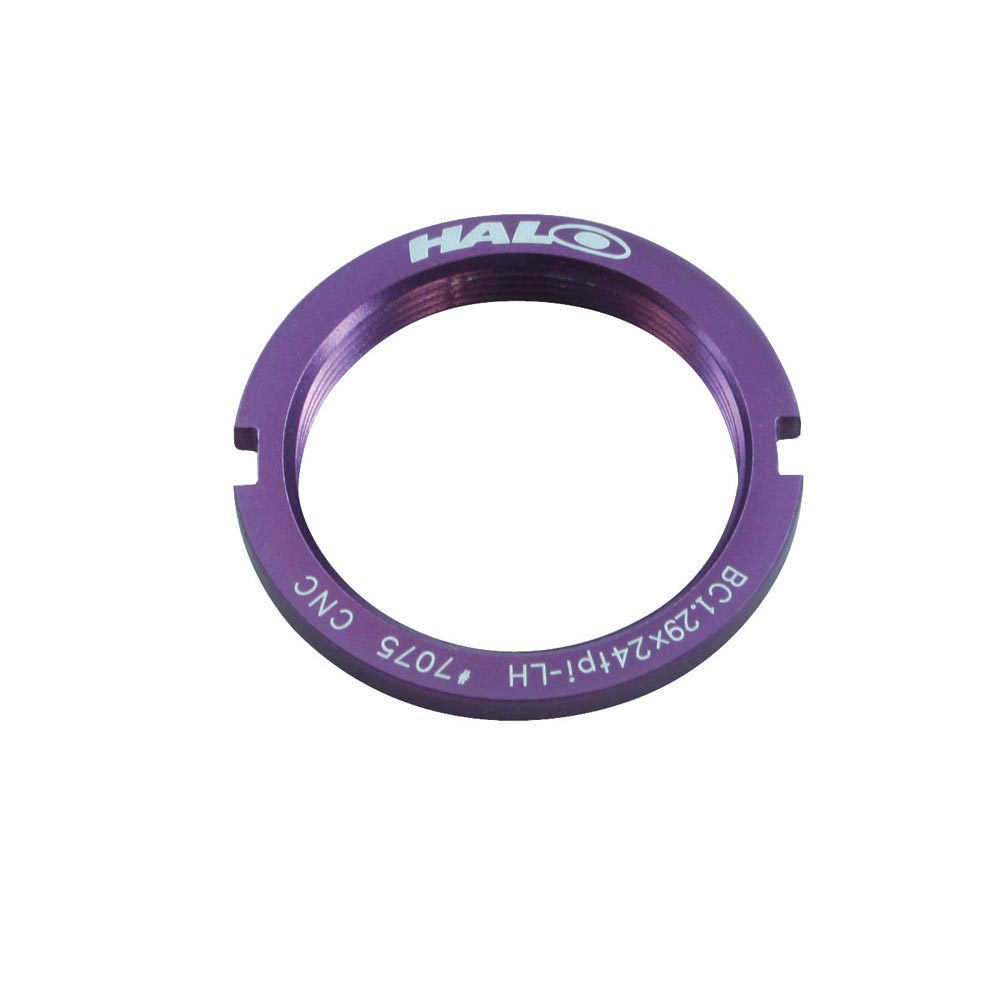 Halo Fixed Sprocket Lockring Purple / 1.29x24T