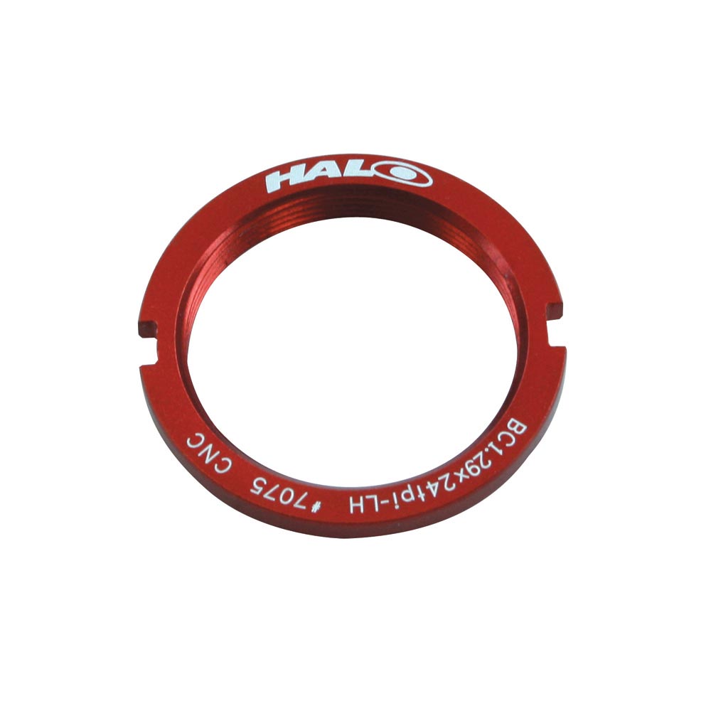 Halo Fixed Sprocket Lockring Red / 1.29x24T