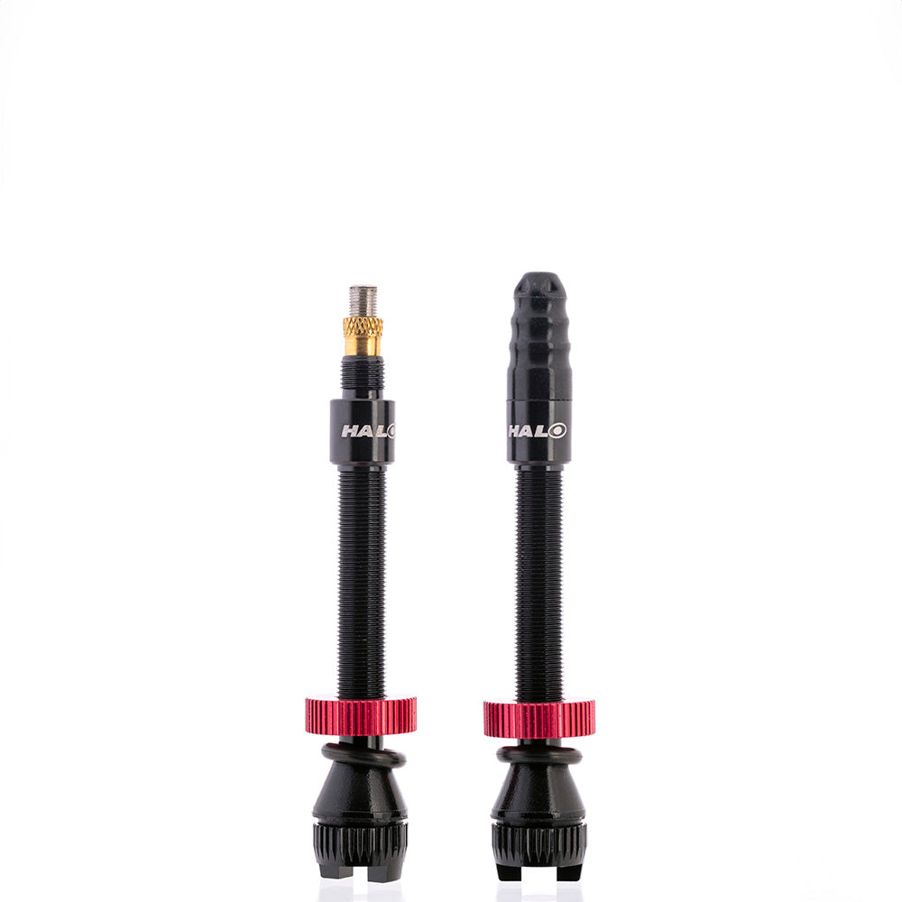 Halo Hi Flow Tubeless Valves Black / 44mm