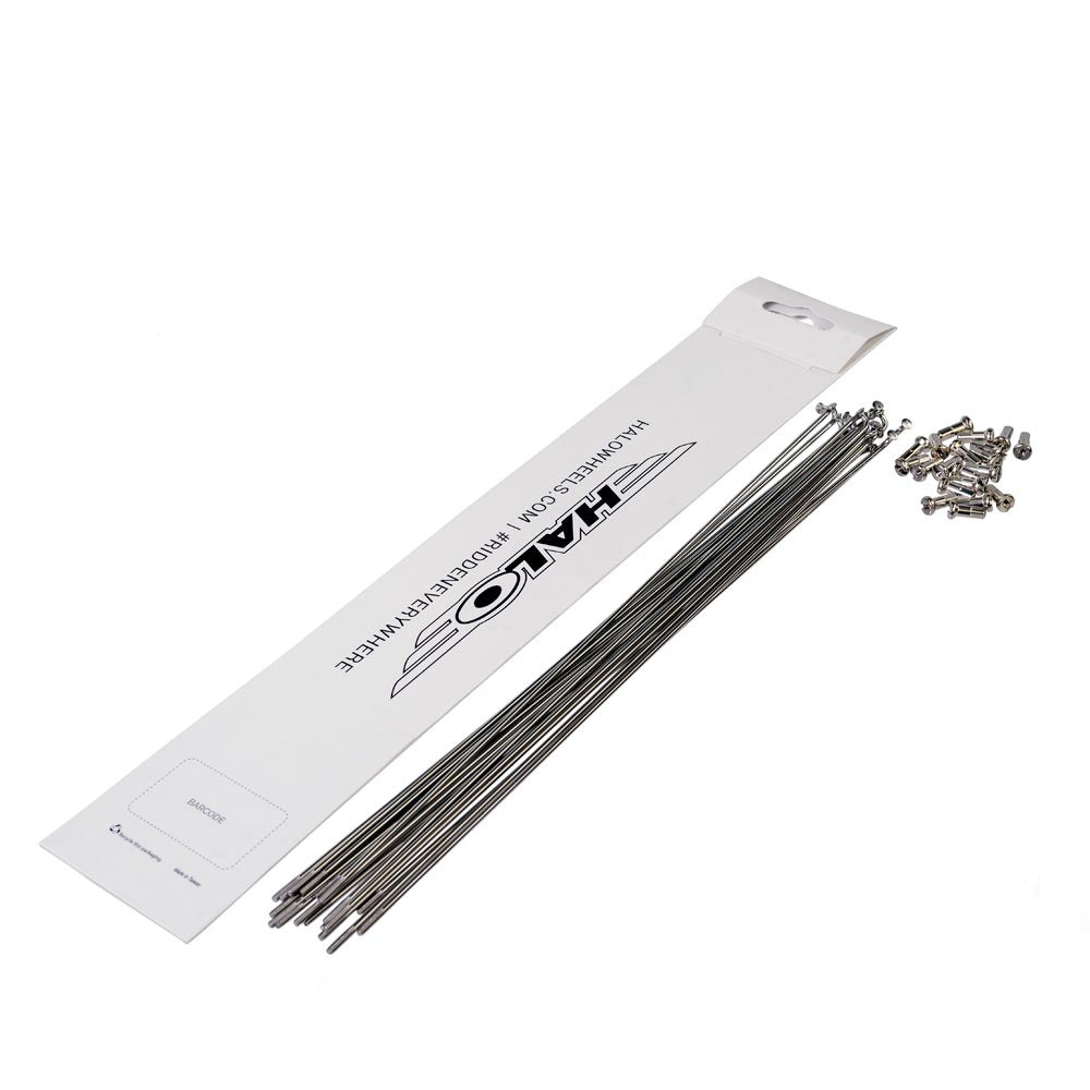Halo Stainless Spokes 20 Pack Silver / 224mm