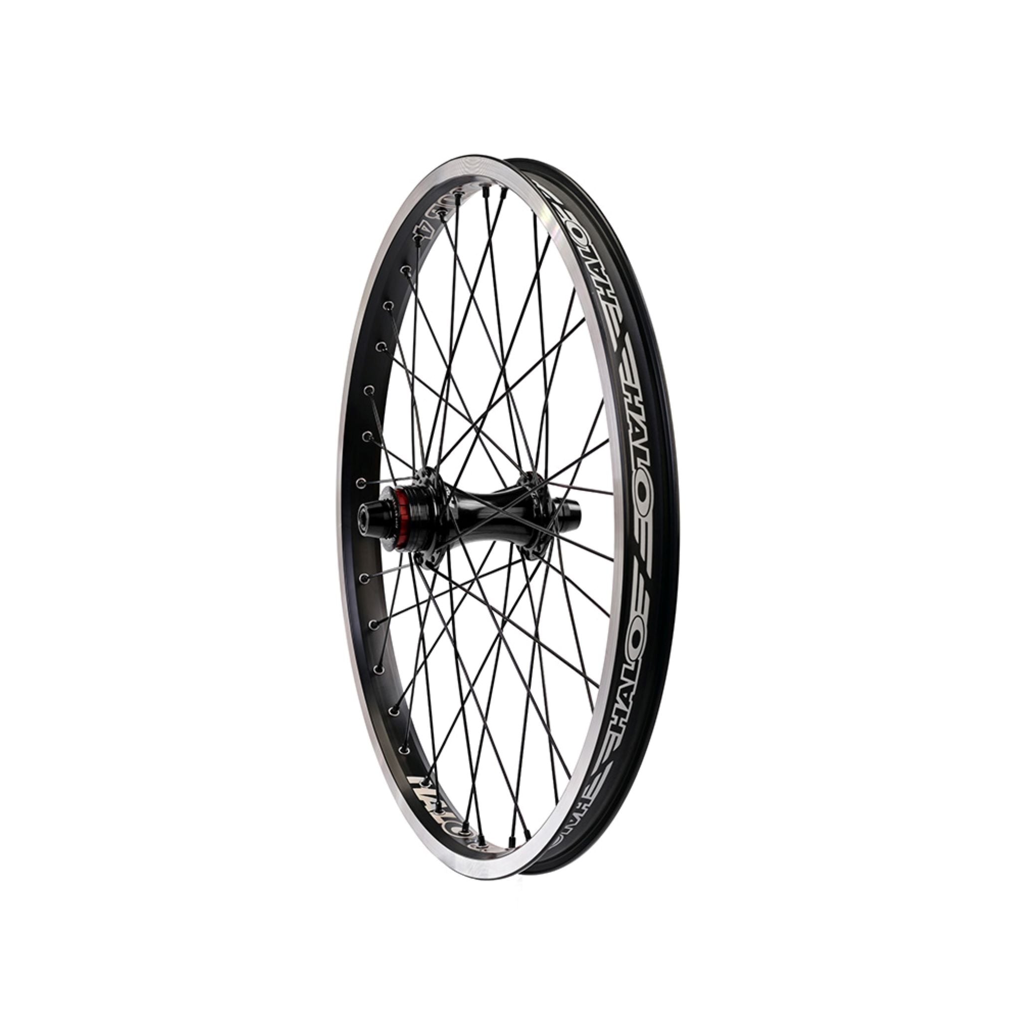 Halo Sub-4 BMX Race Rear Wheel Black / Shimano HG Cassette (SS) / Rim Brake