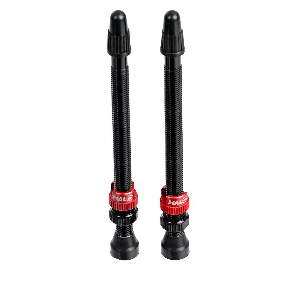 Halo Tubeless Valves Black / 100mm