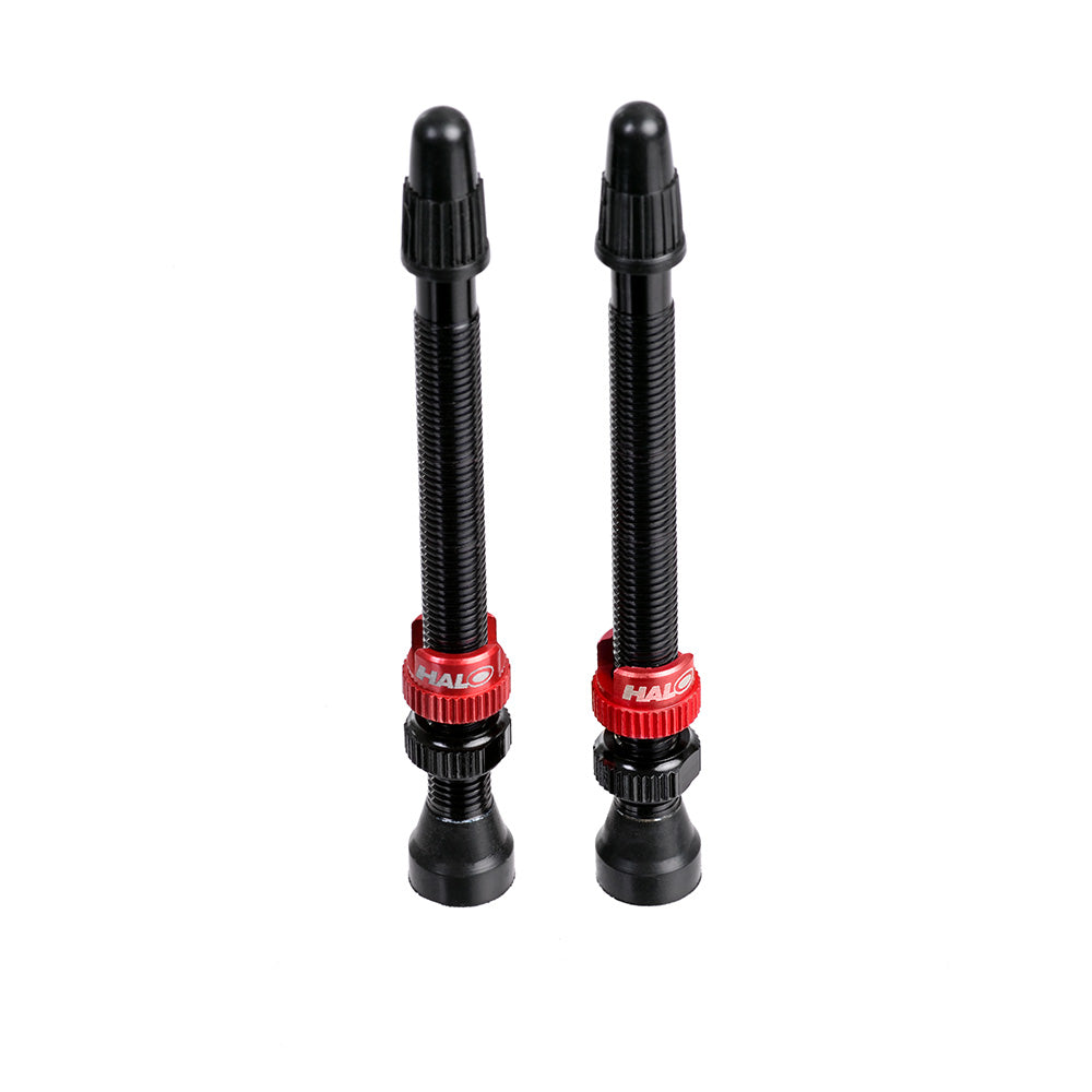 Halo Tubeless Valves Black / 80mm