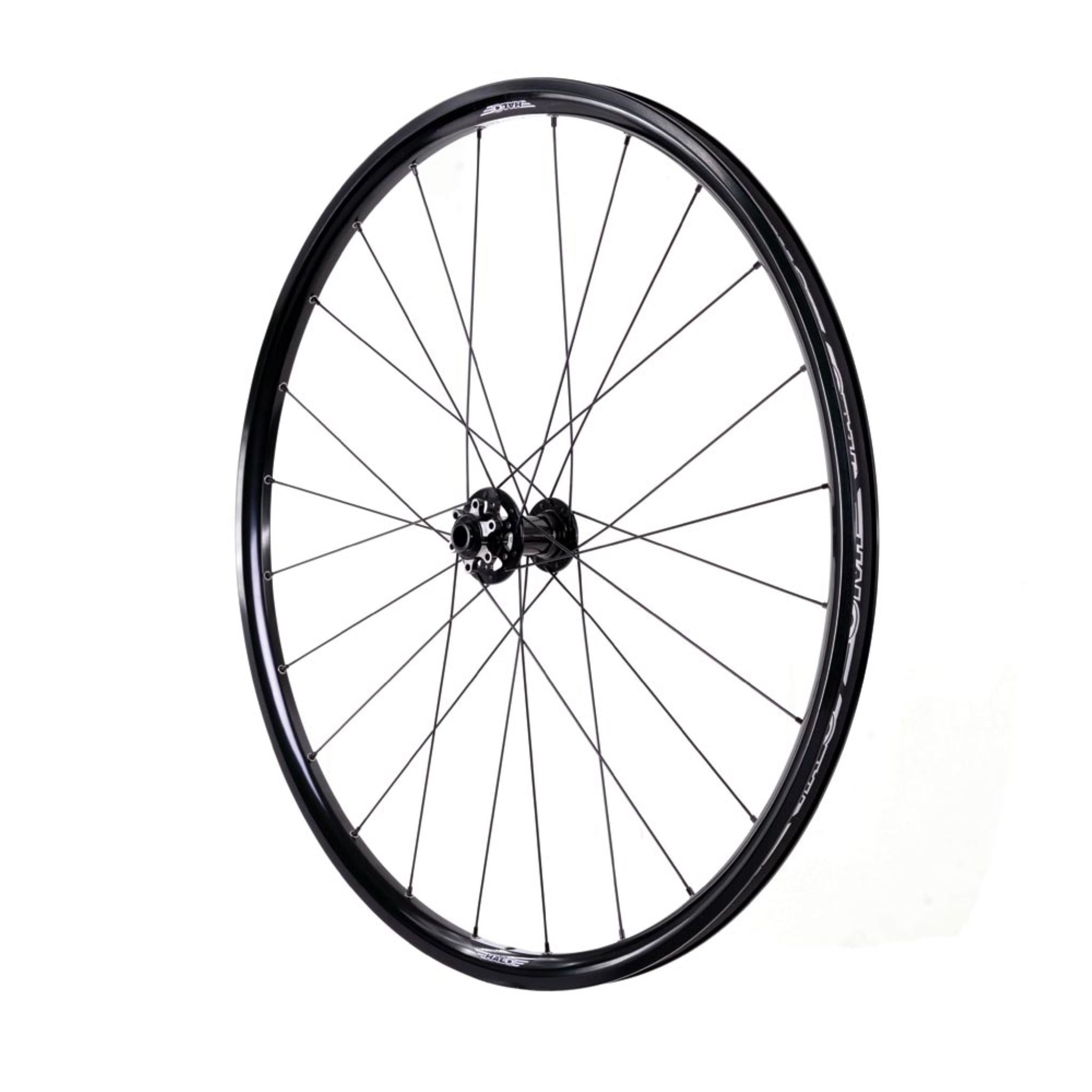 Halo White Line Disc 700c Wheel Black / 700c / Front 12mm
