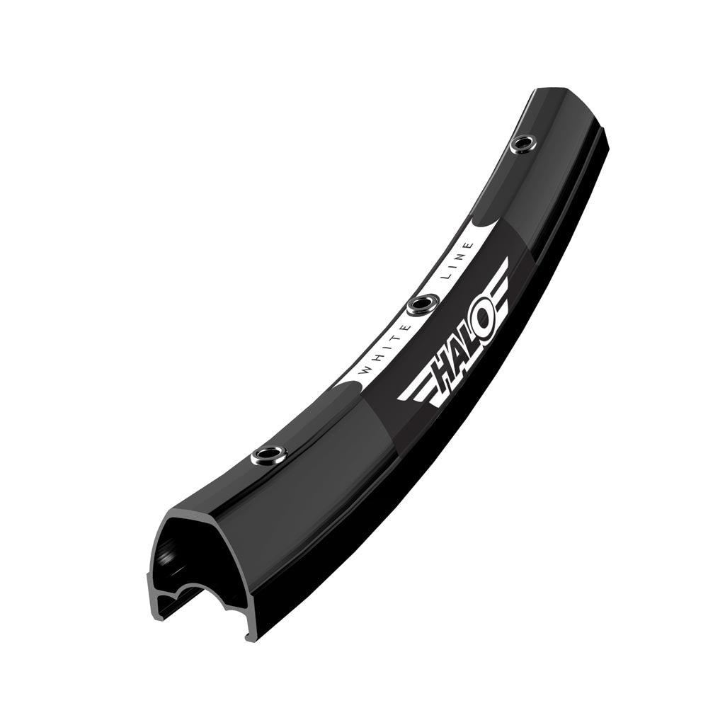 Halo White Line Road Disc Rims 700c Black / 24H
