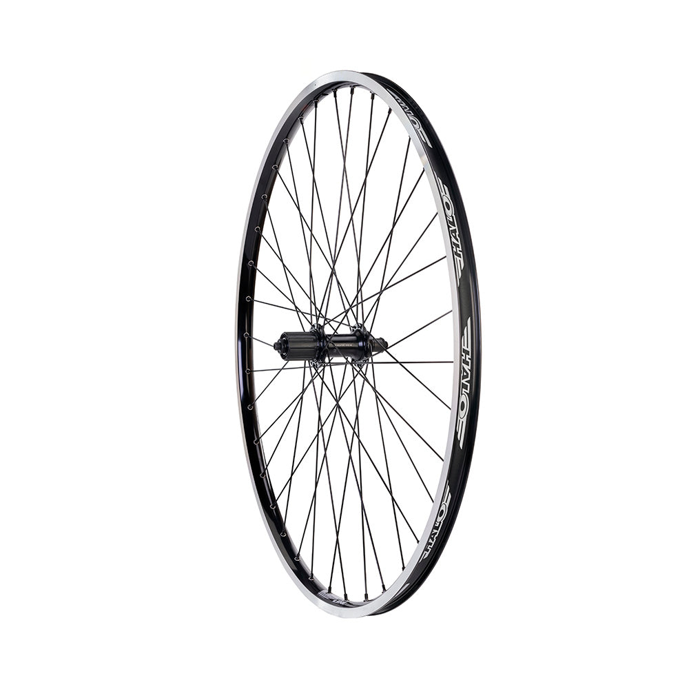 Halo White Line Tour Deore 700c Wheels Black / 700c / Rear Shimano HG