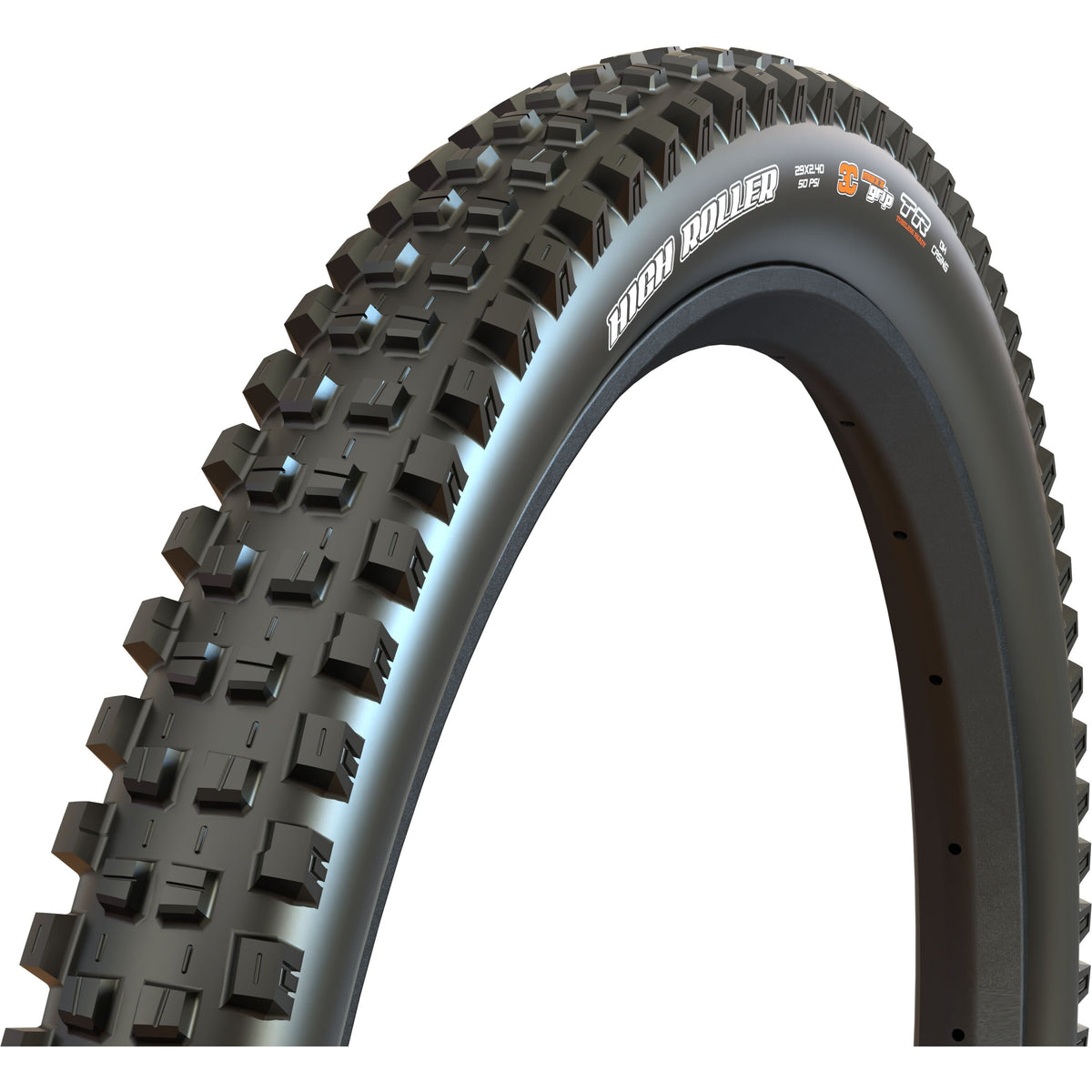 High Roller Downhill Black / 29 x 2.40 / NEW Folding 3C DH MaxxGrip 120x2 TPI