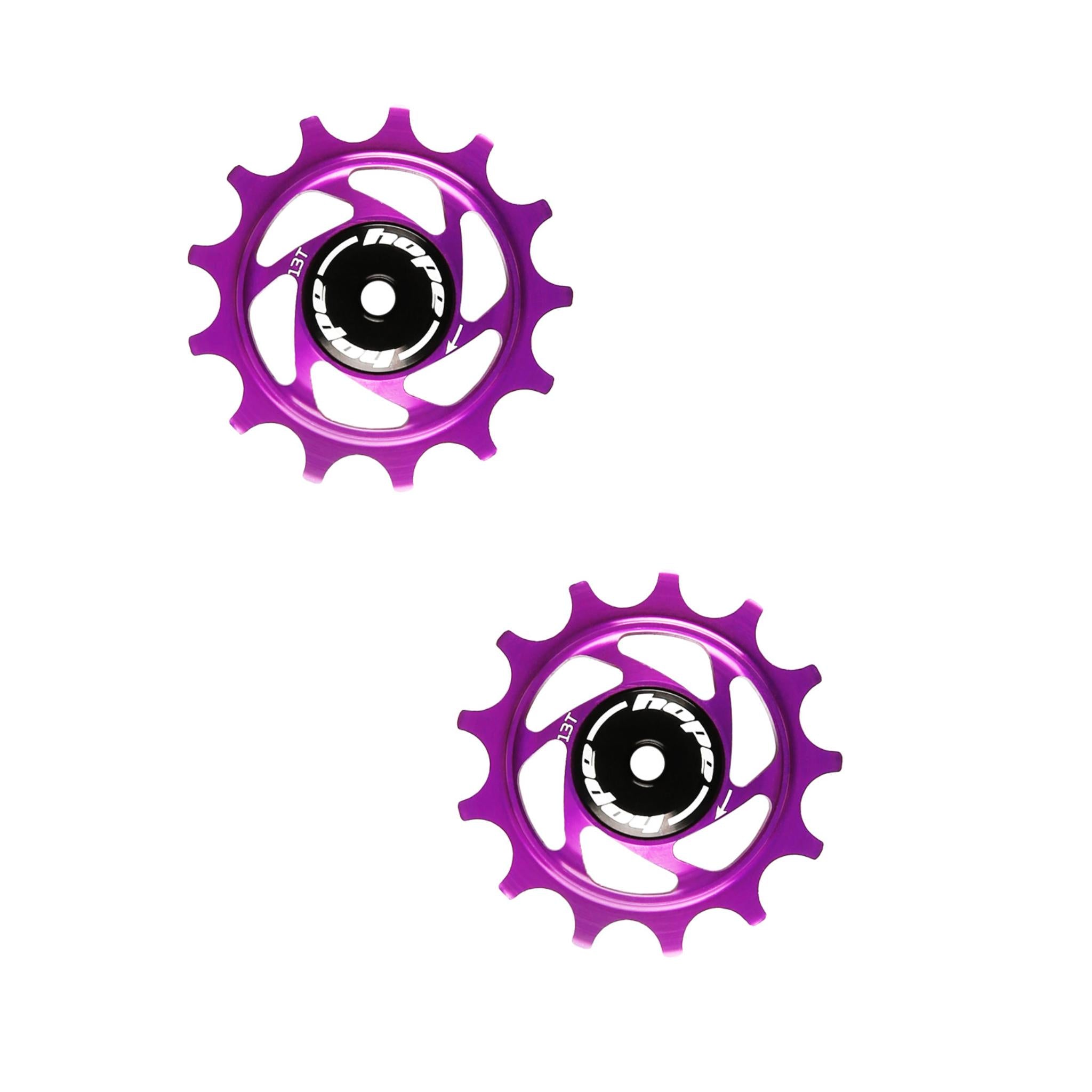 Hope 13 Tooth Jockey Wheel (Singular) Purple