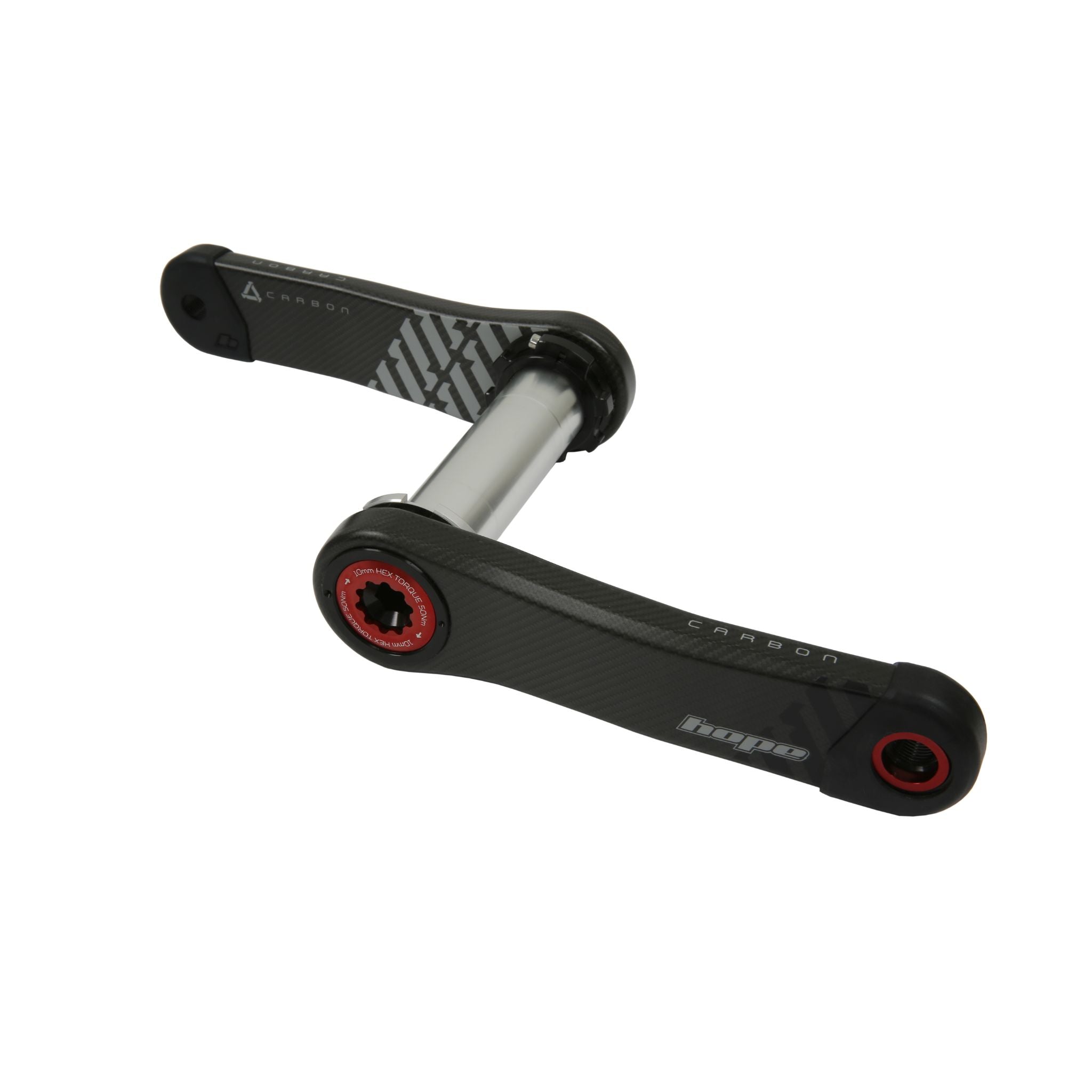 Hope Carbon Crankset Red / 155mm / 73mm Wide