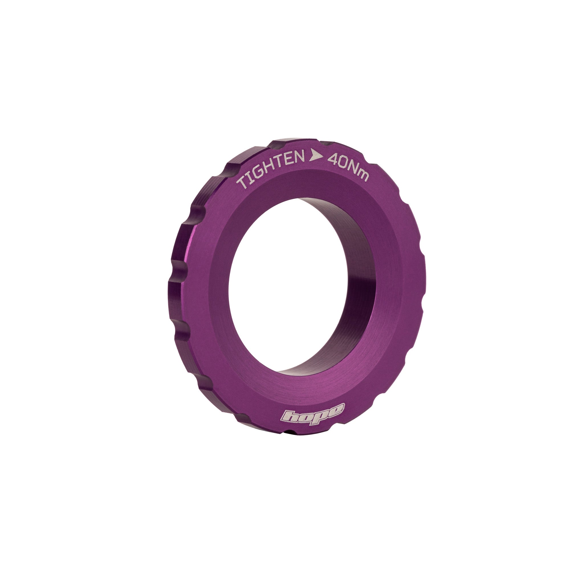 Hope Centre Lock Disc External Lockring Purple