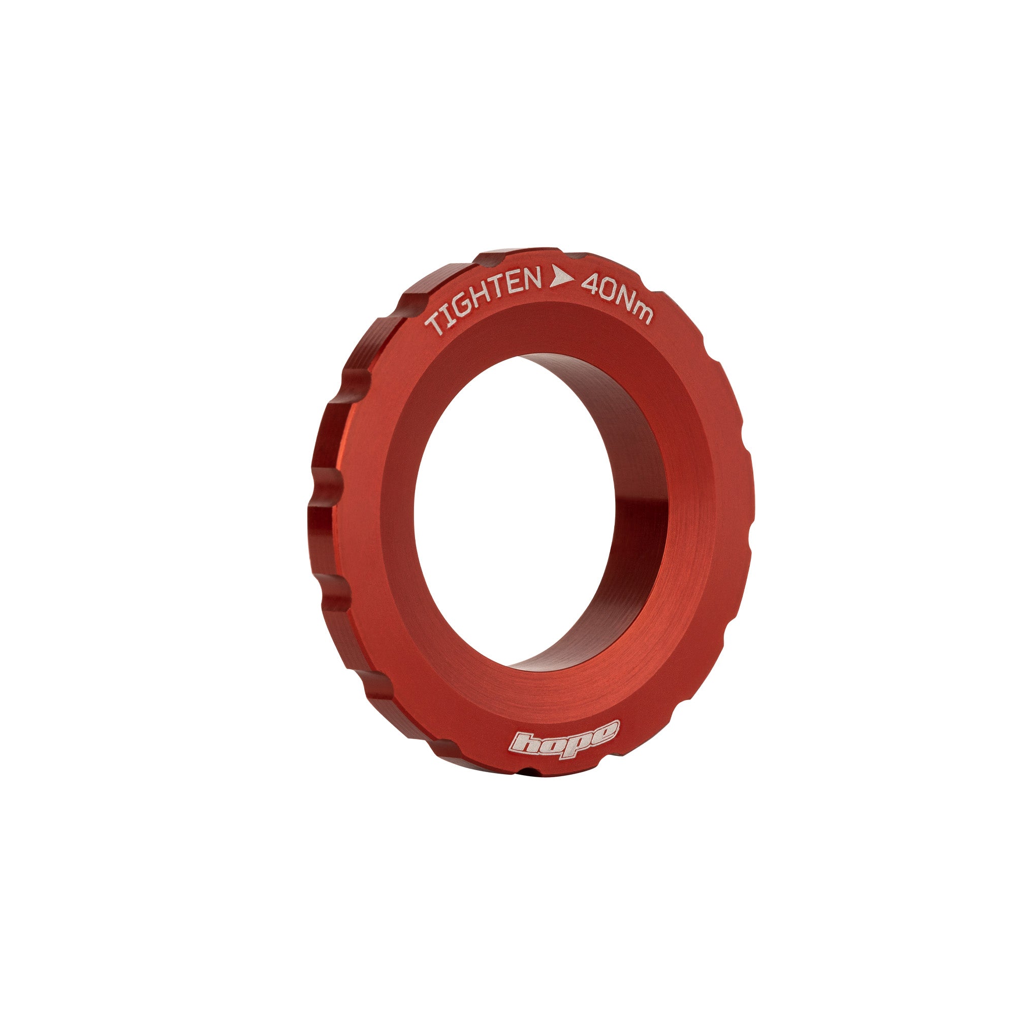 Hope Centre Lock Disc External Lockring Red