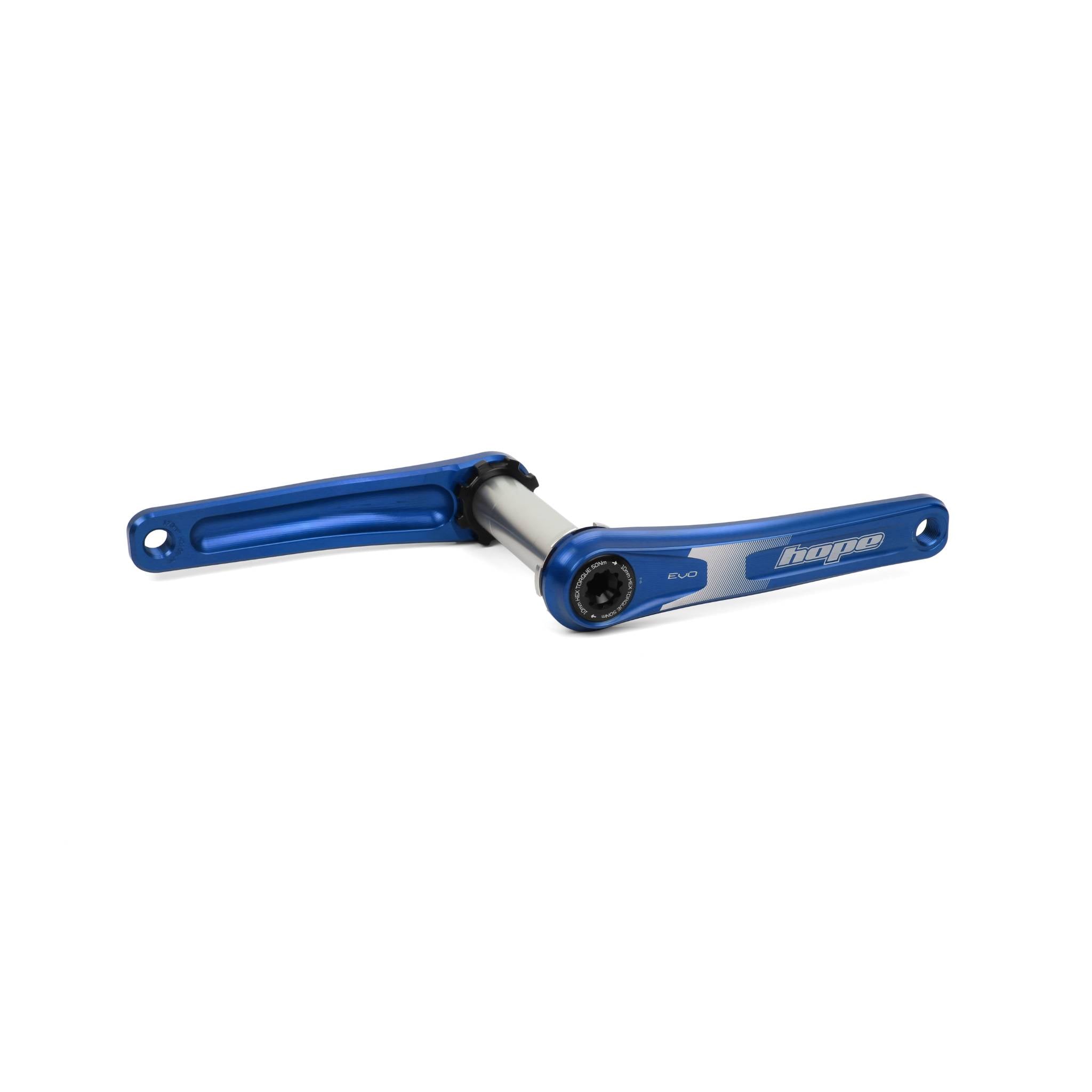 Hope EVO Crankset No Spider 73mm Wide Blue / 155mm