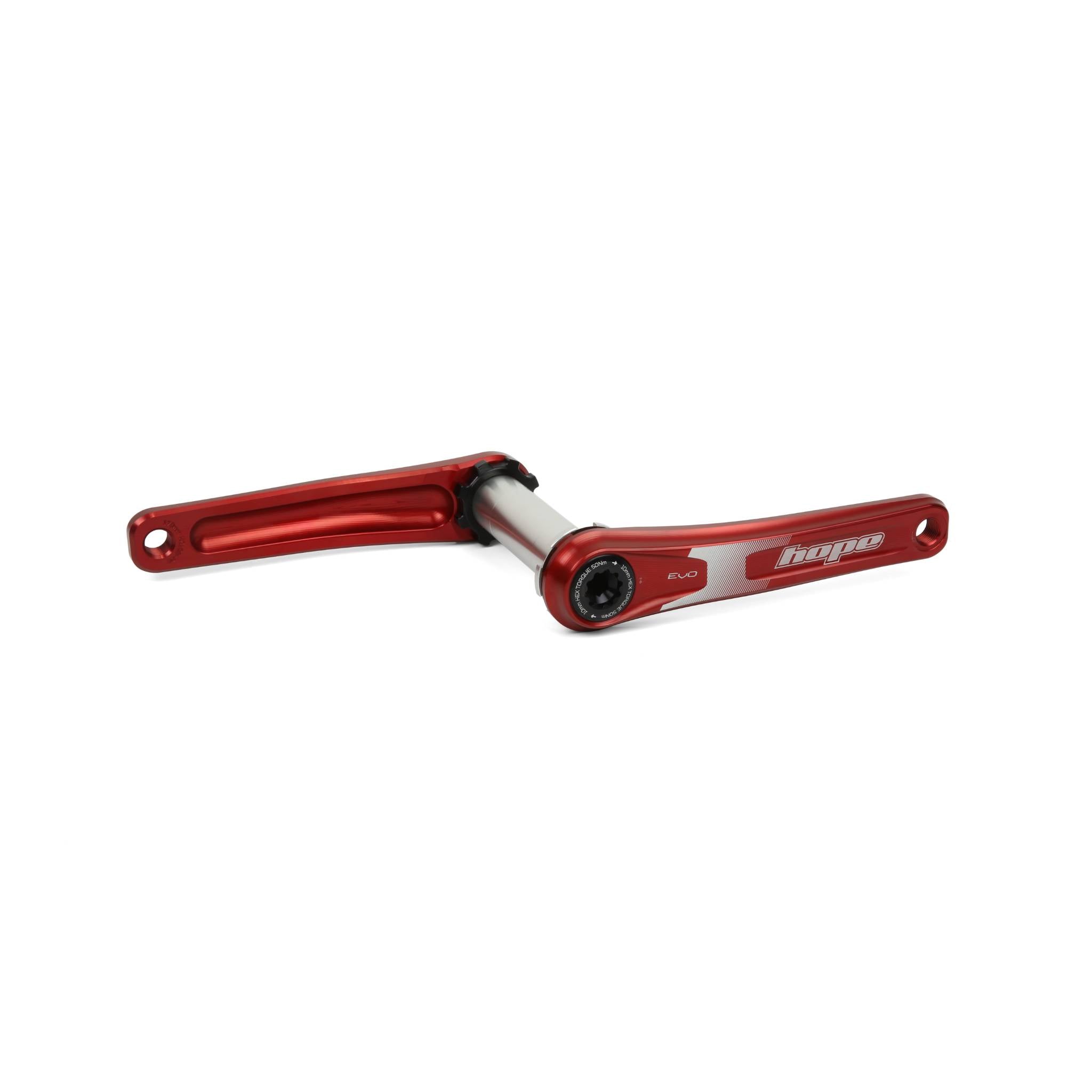 Hope EVO Crankset No Spider 73mm Wide Red / 155mm