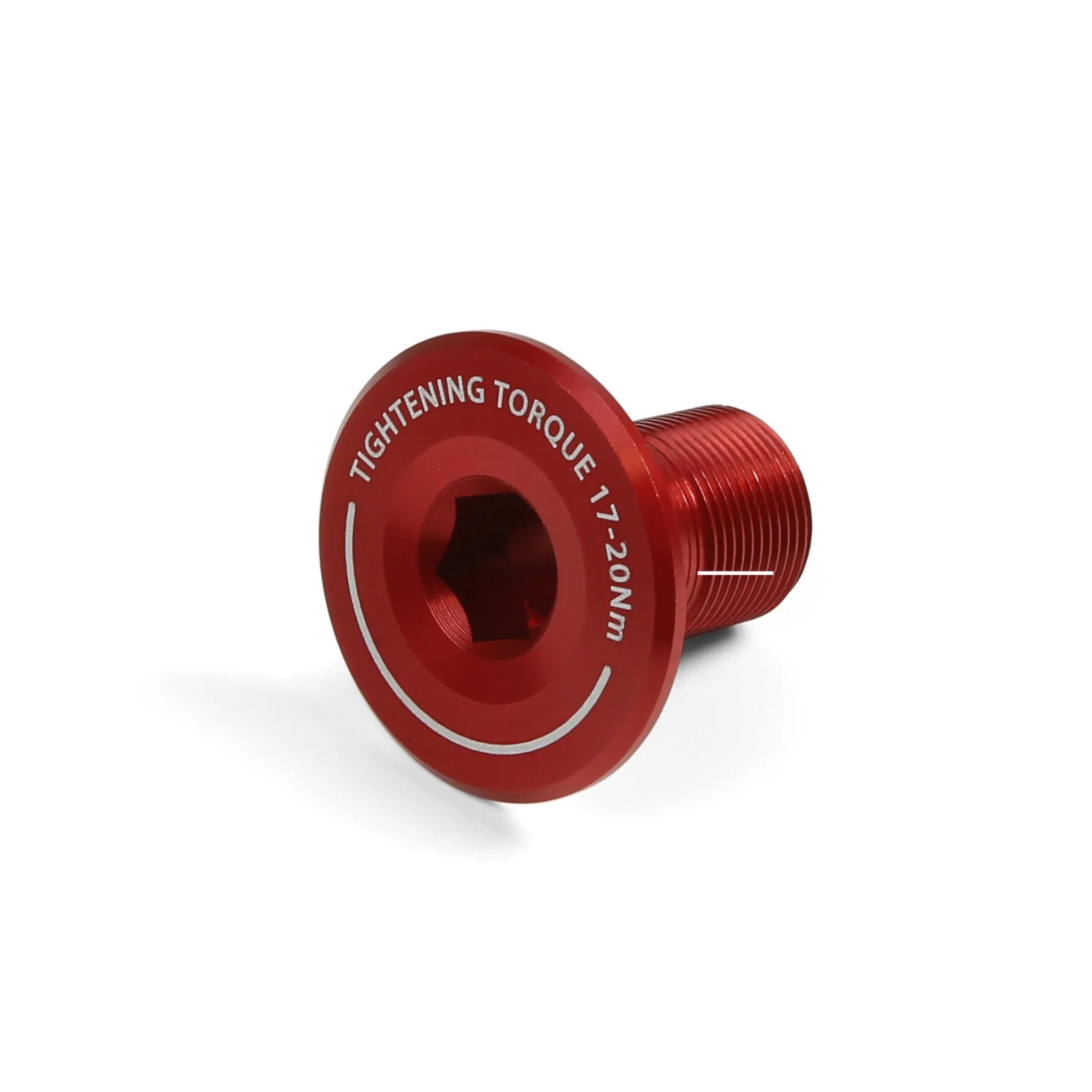 Hope Evo Crankset - Non- Drive Side End Cap Red