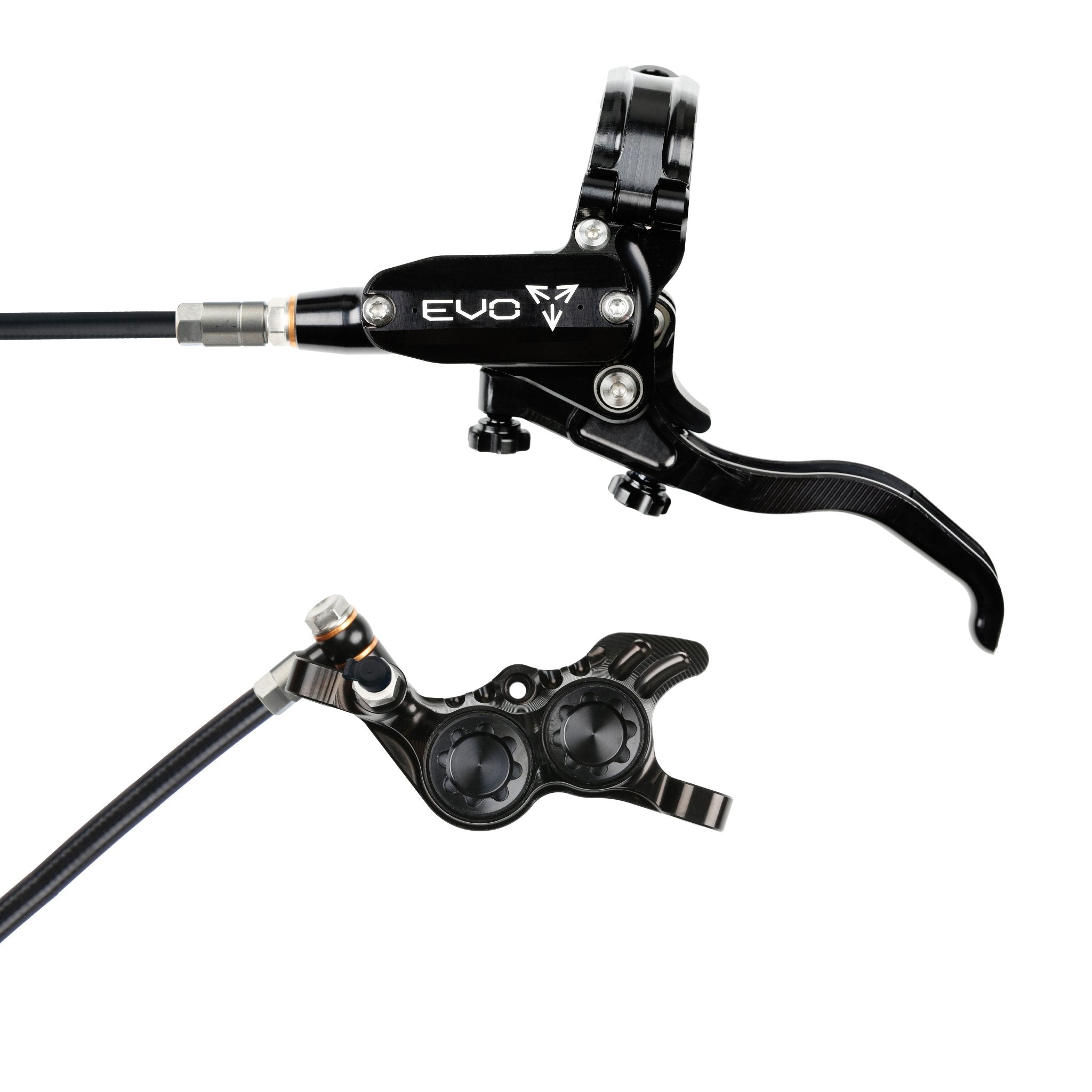 Hope EVO GR4 Disc Brake Black/Black / Left Hand / Black Hose