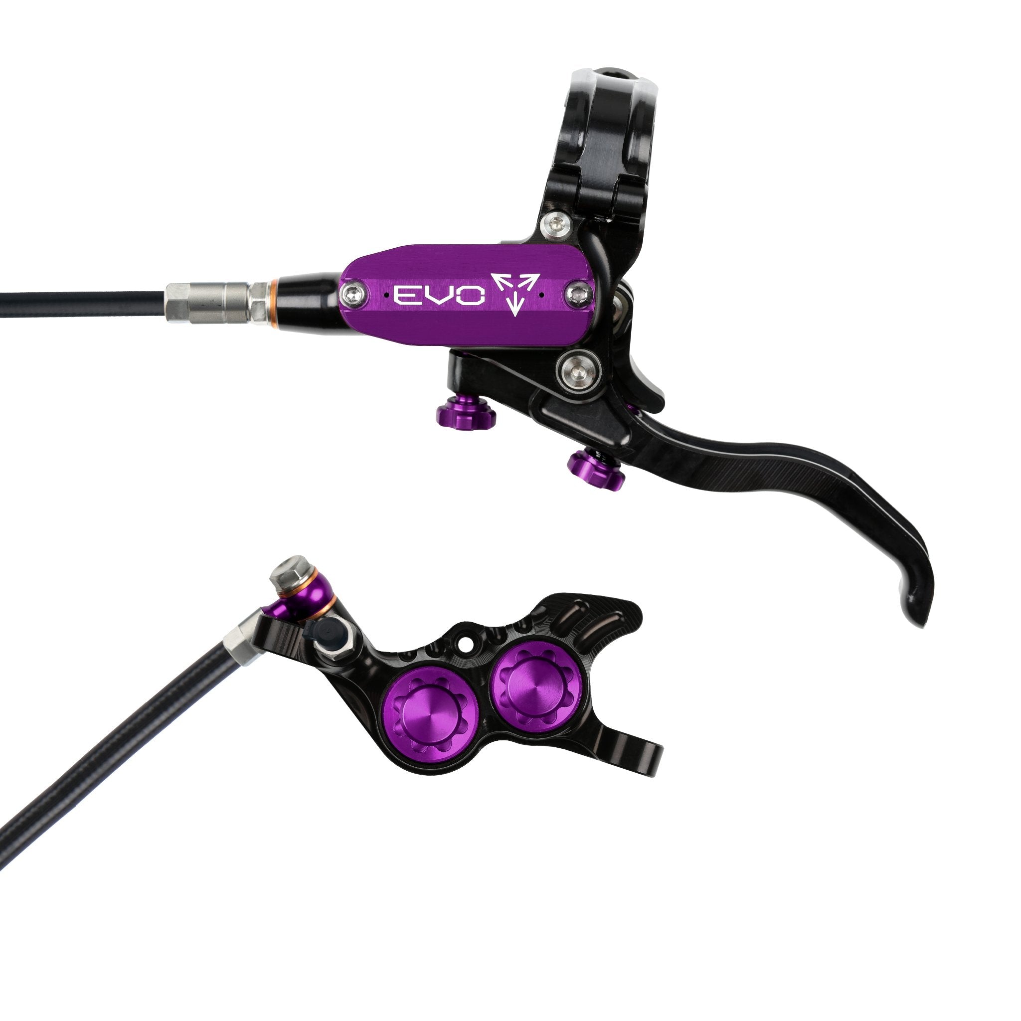 Hope EVO GR4 Disc Brake Black/Purple / Left Hand / Black Hose